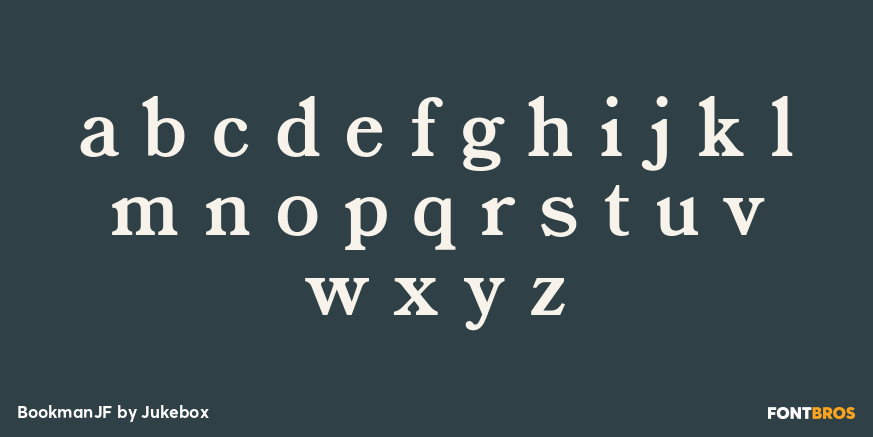 BookmanJF Font Poster #3