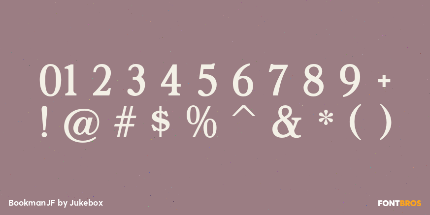 BookmanJF Font Poster #4