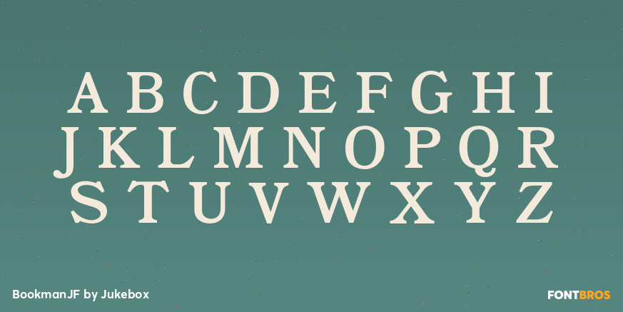 BookmanJF Font Poster #2