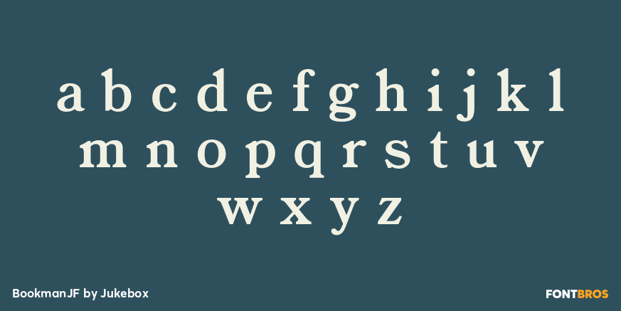 BookmanJF Font Poster #3