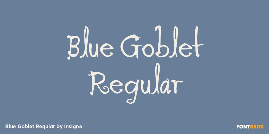 Blue Goblet Regular Font Poster #1