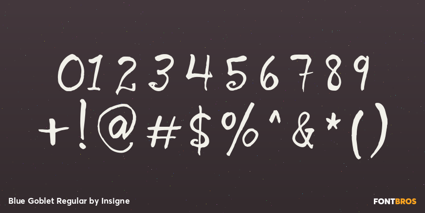 Blue Goblet Regular Font Poster #4