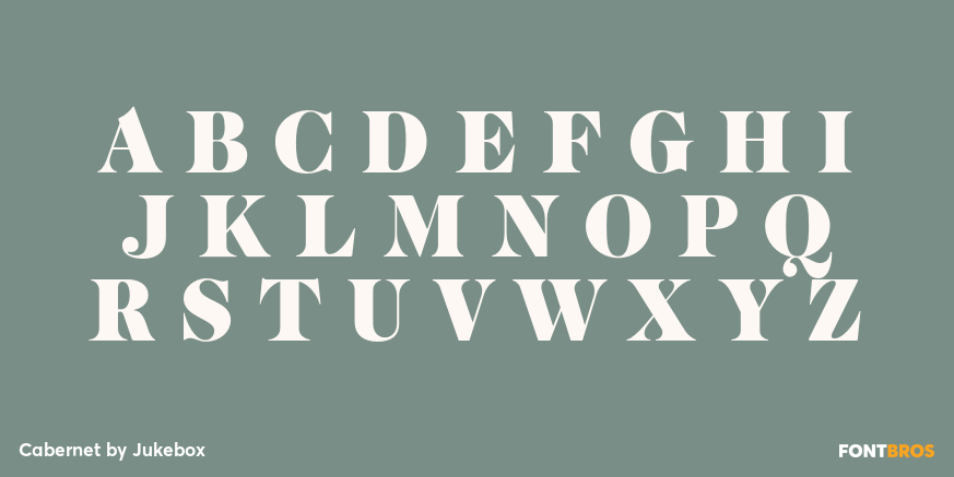 Cabernet Font Poster #2