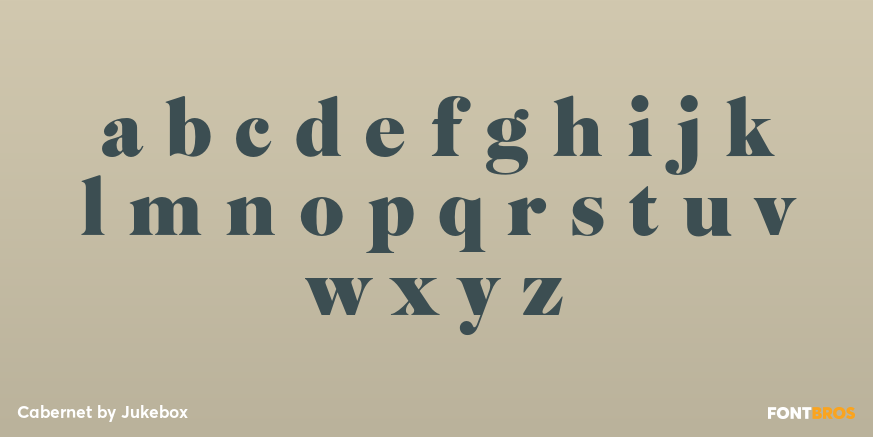 Cabernet Font Poster #3