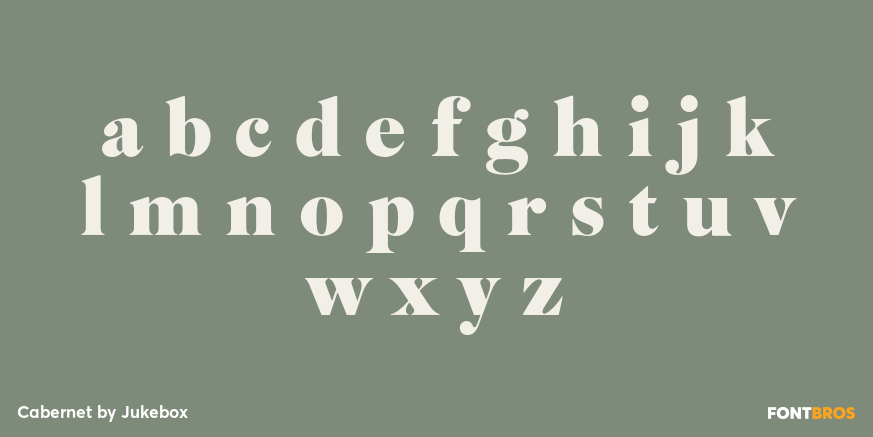 Cabernet Font Poster #1