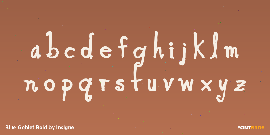 Blue Goblet Bold Font Poster #3