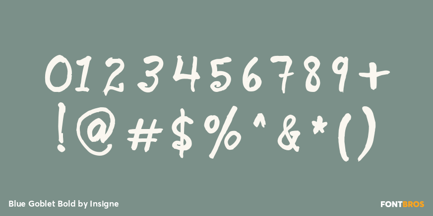 Blue Goblet Bold Font Poster #4