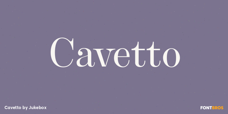 Cavetto Font Poster