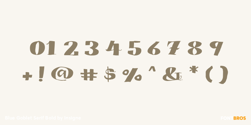 Blue Goblet Serif Bold Font Poster #4