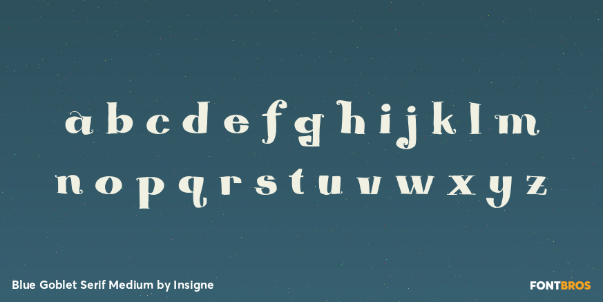 Blue Goblet Serif Medium Font Poster #3