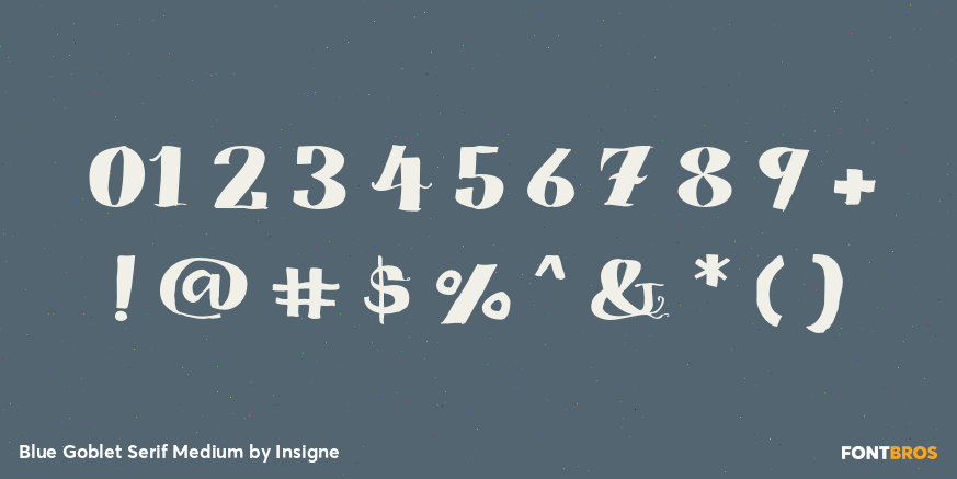 Blue Goblet Serif Medium Font Poster #4