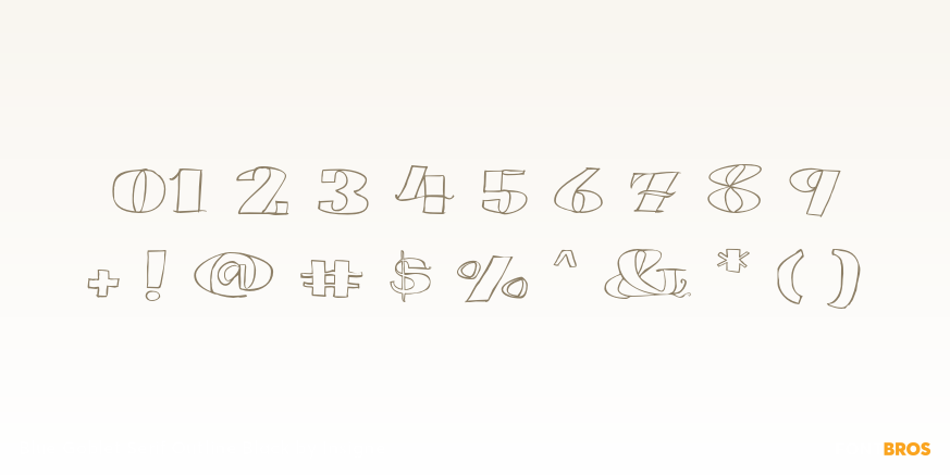 Blue Goblet Serif Outline Black Font Poster #1