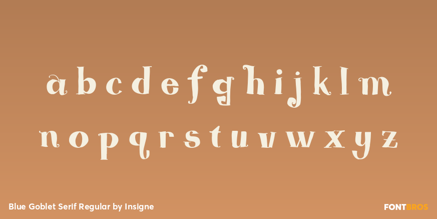 Blue Goblet Serif Regular Font Poster #3