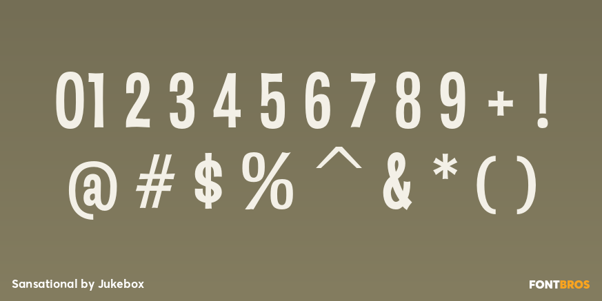 Sansational Font Poster #1