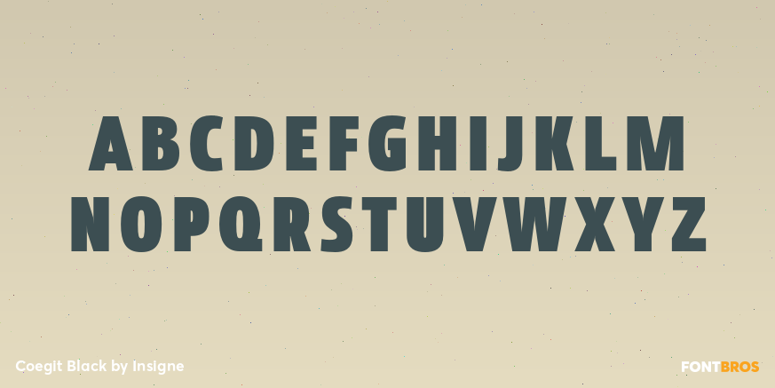 Coegit Black Font Poster #2