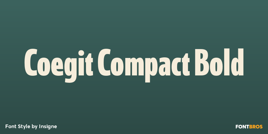 Coegit Compact Bold Font Poster #1