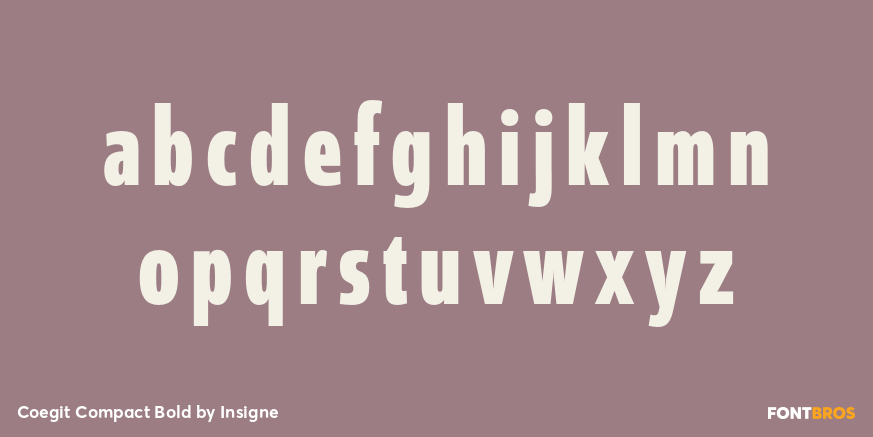 Coegit Compact Bold Font Poster #3