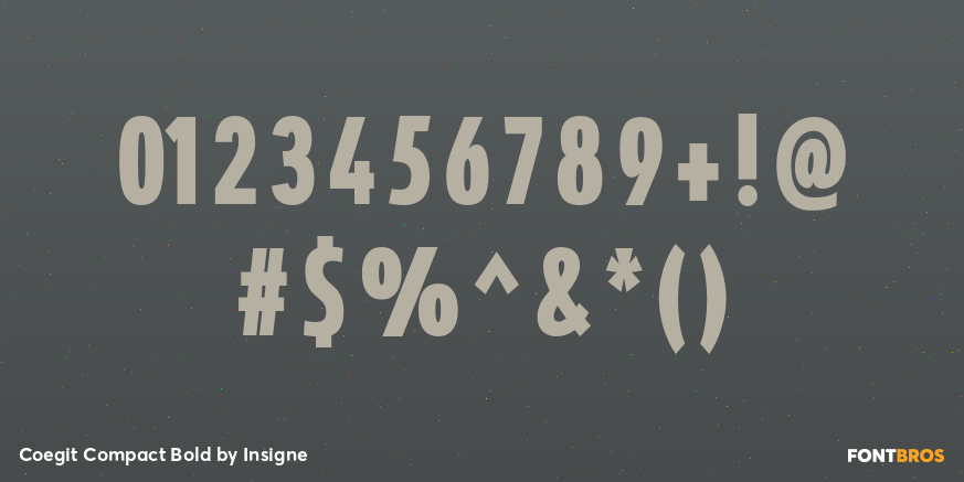 Coegit Compact Bold Font Poster #4