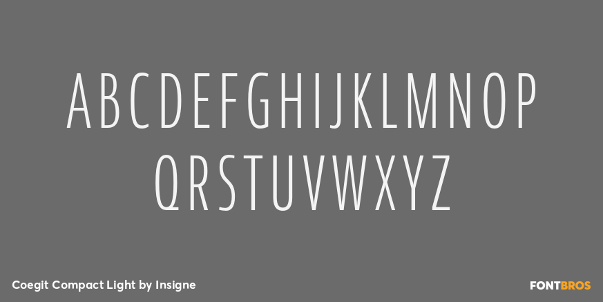 Coegit Compact Light Font Poster #2