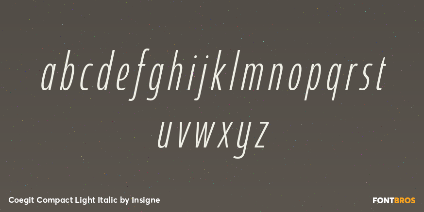 Coegit Compact Light Italic Font Poster #3