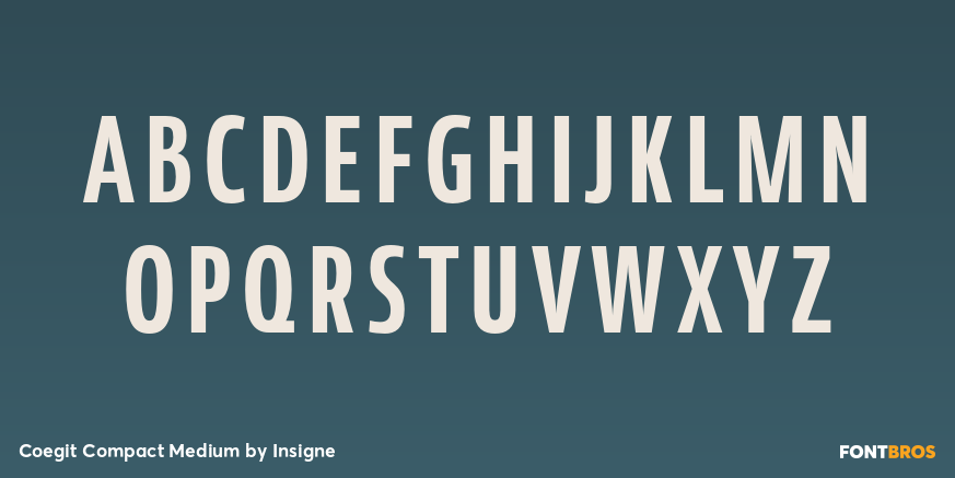 Coegit Compact Medium Font Poster #2
