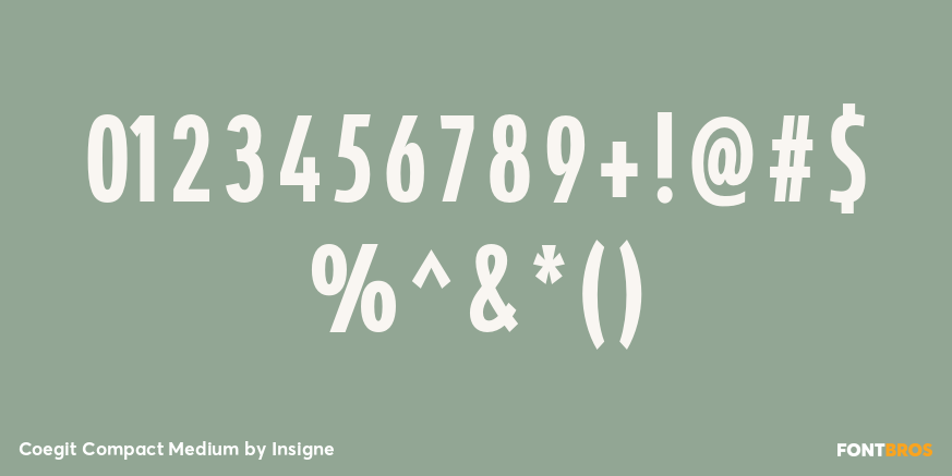 Coegit Compact Medium Font Poster #4