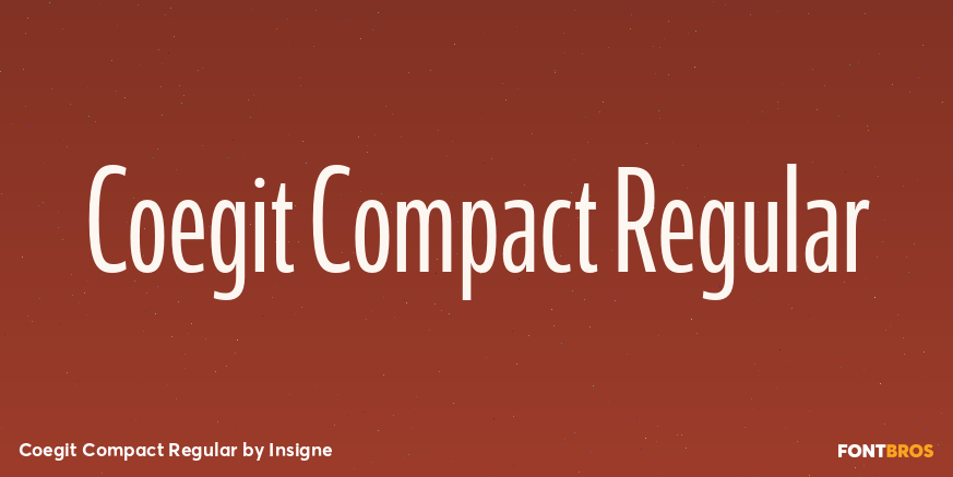 Coegit Compact Regular Font Poster #1