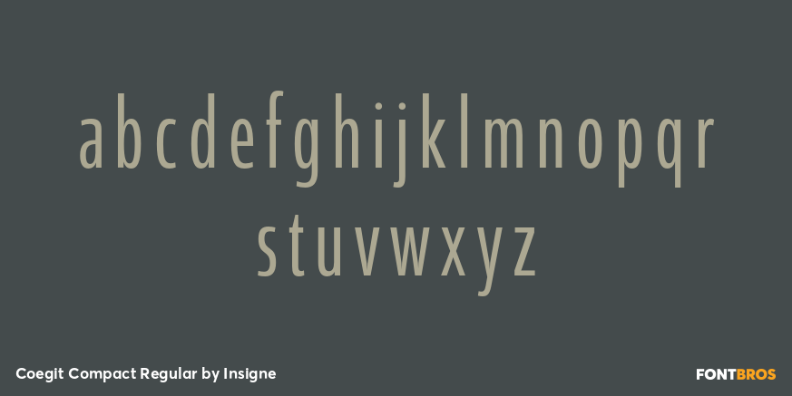 Coegit Compact Regular Font Poster #3