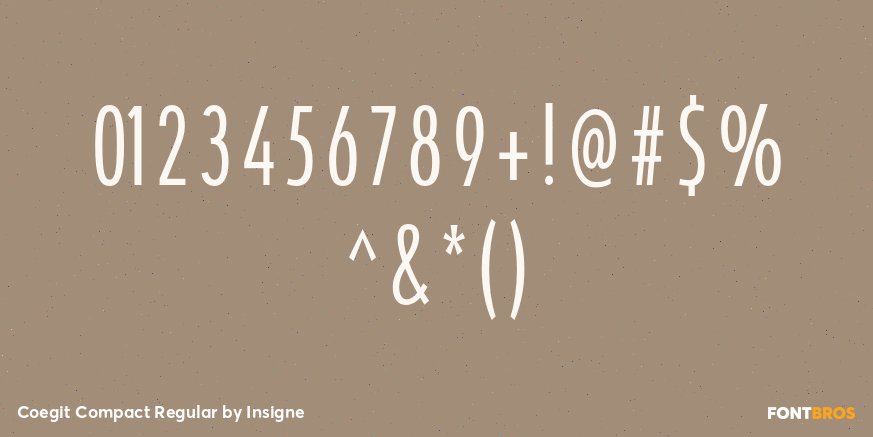 Coegit Compact Regular Font Poster #4
