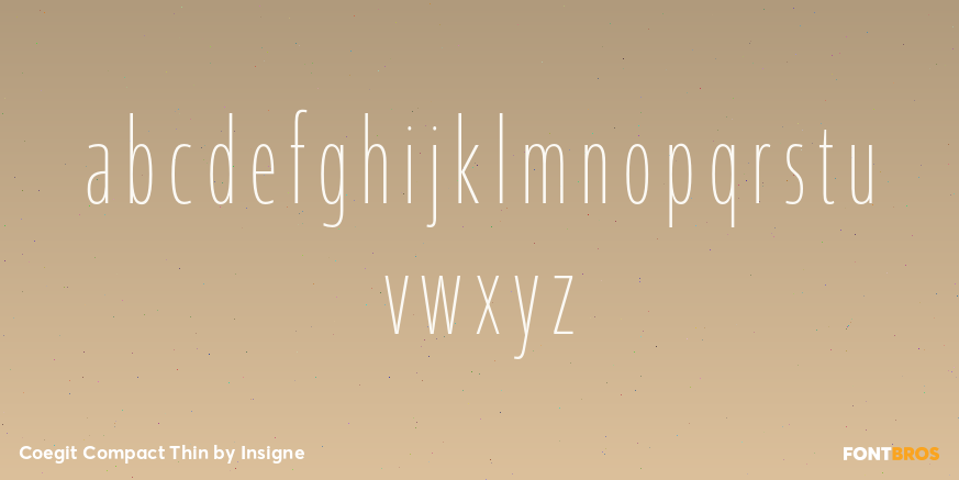 Coegit Compact Thin Font Poster #3