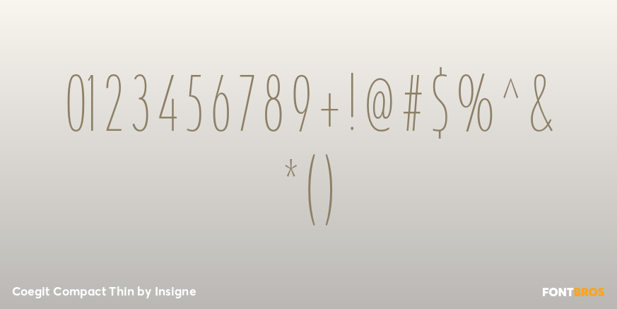 Coegit Compact Thin Font Poster #4