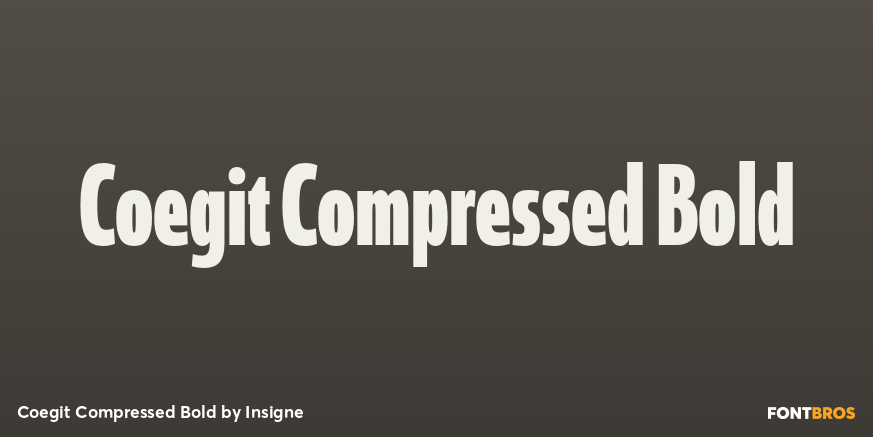 Coegit Compressed Bold Font Poster #1