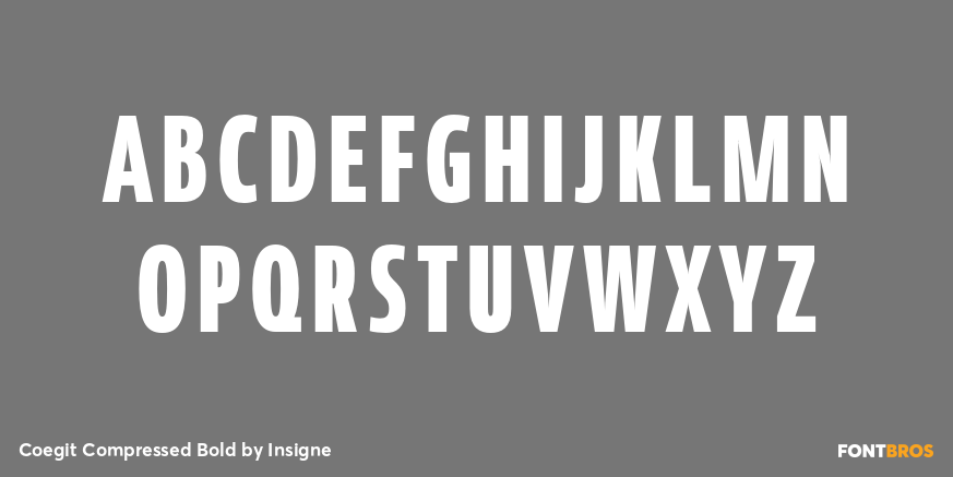 Coegit Compressed Bold Font Poster #2