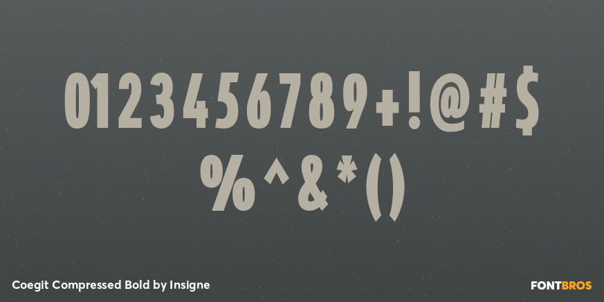 Coegit Compressed Bold Font Poster #4