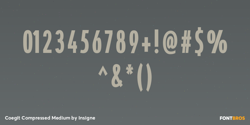 Coegit Compressed Medium Font Poster #4