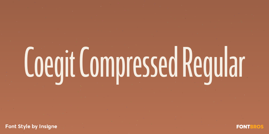 Coegit Compressed Regular Font Poster #1