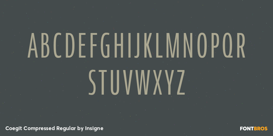 Coegit Compressed Regular Font Poster #2