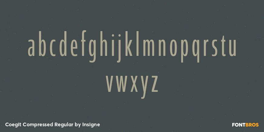 Coegit Compressed Regular Font Poster #3
