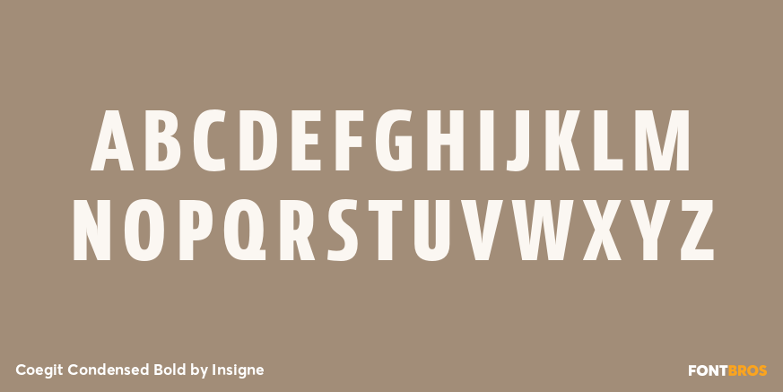 Coegit Condensed Bold Font Poster #2