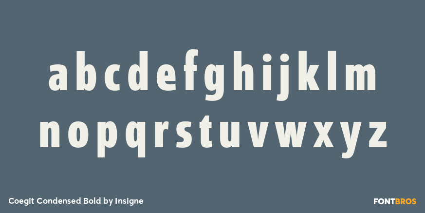 Coegit Condensed Bold Font Poster #3