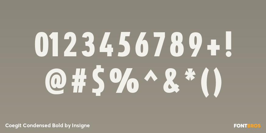 Coegit Condensed Bold Font Poster #4