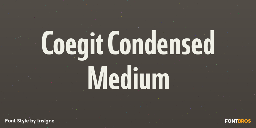 Coegit Condensed Medium Font Poster #1