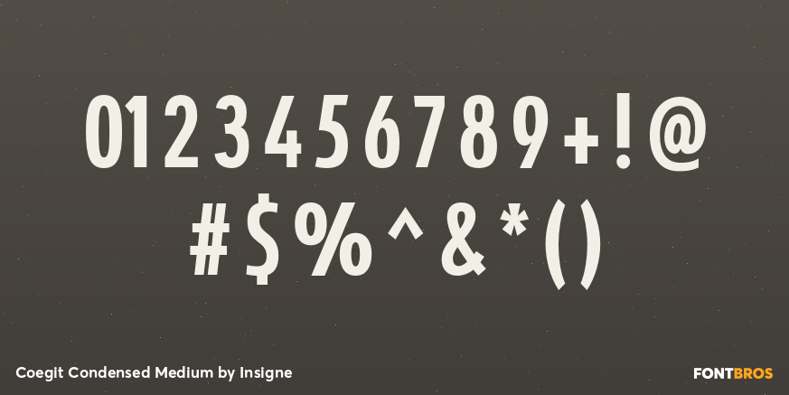 Coegit Condensed Medium Font Poster #1