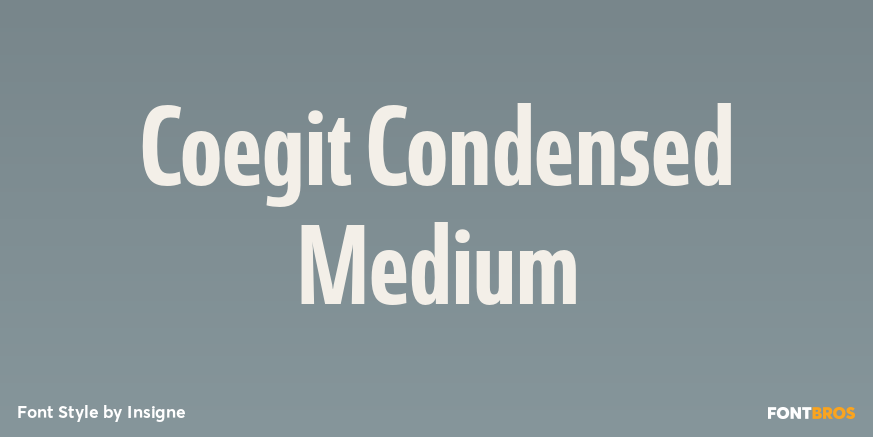 Coegit Condensed Medium Font Poster #1