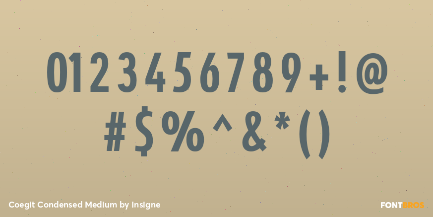 Coegit Condensed Medium Font Poster #4