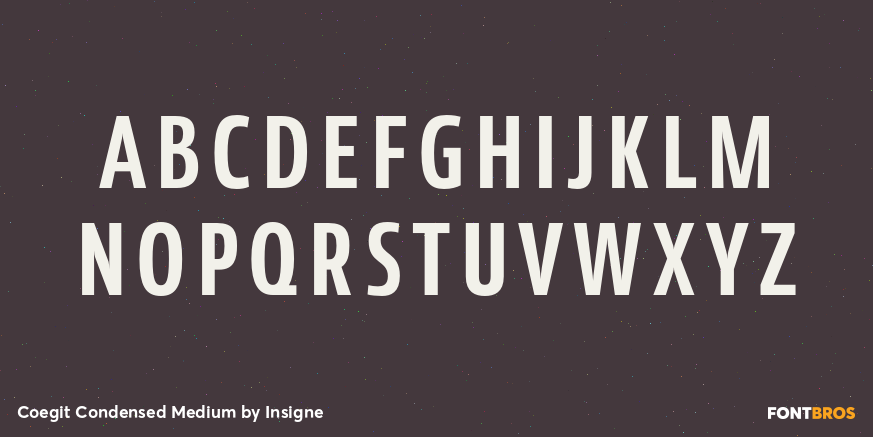 Coegit Condensed Medium Font Poster #1