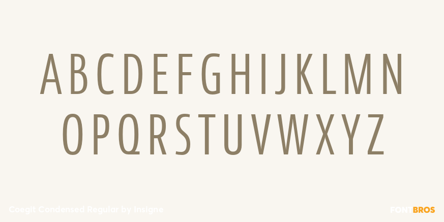 Coegit Condensed Regular Font Poster #2