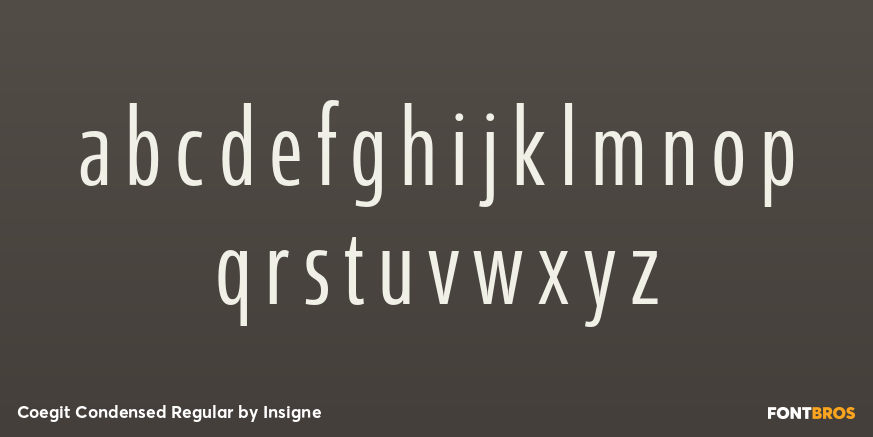 Coegit Condensed Regular Font Poster #3