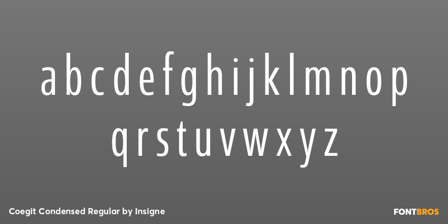 Coegit Condensed Regular Font Poster #1
