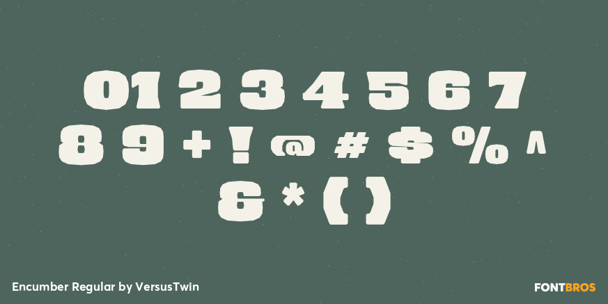 Encumber Regular Font Poster #4